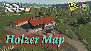 Farming Simulator 19 Maps Holzer Map, Let's Fly in 4K Resolution