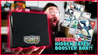 opening a HIDDEN FATES.. BOOSTER BOX?! (Pok&eacute;mon Cards)
