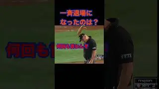 例を見ない一斉退場！誰が？ #野球#ルール#mlb#退場#珍プレー