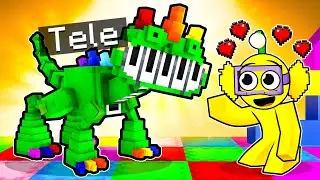 Playing Minecraft As A HELPFUL PIANOSAURUS!