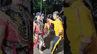 penari jathil gemoy di makan #short