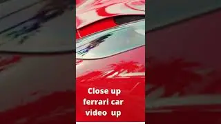 #Close-Up Video of a Ferrari Car Emblem#