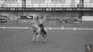 PETER MADDISON-GREENWELL of El Caballo de Espa&ntilde;a riding PENUECO owned by the St. Pirans Stud