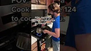 POV: You Hire a Cook on Genie124 to Cook a 5 Star Meal for You🤤 #shorts #genie124