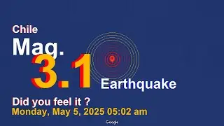 Chile: 256 km Al SO De Puerto Williams on Monday, May 5, 2025, at 05:02 am (GMT -3) Earthquake tod