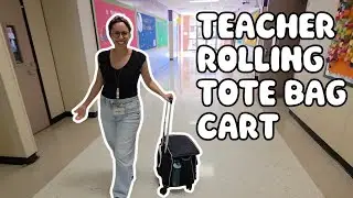 Teacher Must-Have! 360&deg; Rolling Tote Bag Cart Review