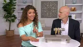 Italian Silver x David Markstein Multi Charm Bracelet, Sterl on QVC