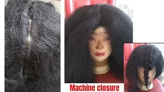 MACHINE CLOSURE YANKI WIG.#blackwig tutorial.