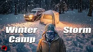 15F and Dropping - Heavy Snow Camping Adventure 