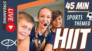 LIVE Kids Cardio HIIT Workout | 45-Min Team Sports-Themed Fitness for Families & Athletes