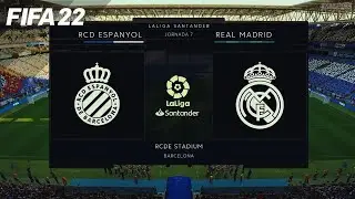 FIFA 22 - RCD Espanyol vs Real Madrid | La Liga - RCDE Stadium | Xbox SS