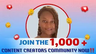 1,000 + new content creators community #seo