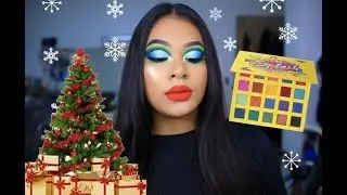 FIRST IMPRESSION AND REVIEW OPV  BEAUTY RAINBOW SPLASH PALETTE| SMALL HOLIDAY MAKEUP TUTORIAL| EP2
