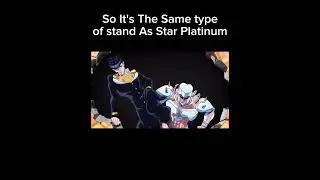 So it's the Same Type Of Stand As Star Platinum #anime #animehumor #edit #jjba #jotaro