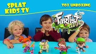 Fartist Club Toys Ripping Randy, Windy Wendy, Munchy Max, Farty Flip