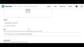 How to RENAME COLLECTION or CHANGE URL in OPENSEA?