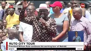 President William Ruto continues his working tour of Nairobi