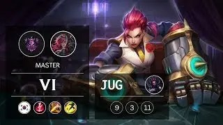 Vi Jungle vs Elise - KR Master Patch 9.6