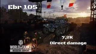 Ebr 105 in Nomonhan: 7,2K direct damage | World of Tanks | Wot console