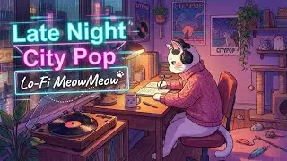 1 Hour of Deep Focus ☕ City Pop Lofi Mix for Work/Study | Lo-Fi MeowMeow