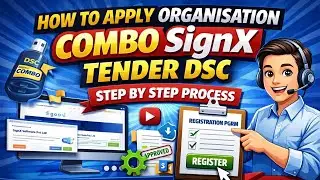 How to apply Organization COMBO DSC | Signing with encryption | Class-3 DSC | DSC for E Tender #dsc