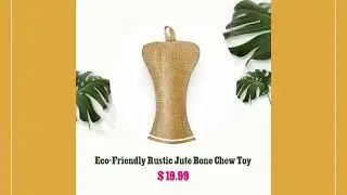 Eco-Friendly Rustic Jute Bone Chew Toy