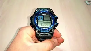 Часы Skmei 1229 Dual Time Обзор и настройка.