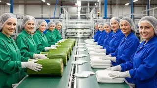 Engineering Marvel: Inside a Modern Banana Stem Factory & Sanitary Pad Production Process