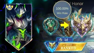 100% WIN RATE FROM EPIC TO MYTHIC SOLO RANK - Argus ONLY!!