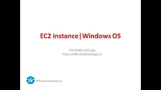 EC2 instance|Windows OS