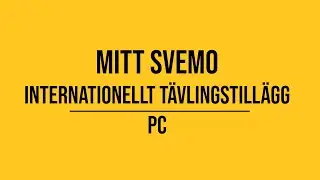 Mitt Svemo - K&ouml;p internationellt t&auml;vlingstill&auml;gg