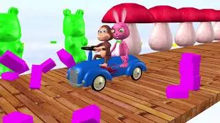 Learn Animals and Fruits Candy funny Monkey Bunny Style PC games -  Educational Videos for Kids