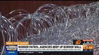 Razor wire, new technology added to border fence at Arizona border