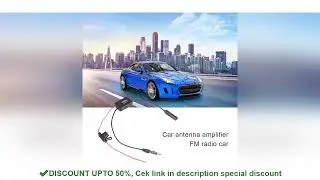 12V Radio Signal Amplifier Parts FM Car Radio Antenna Amplifier Anti-interference 80-108MHz Universa