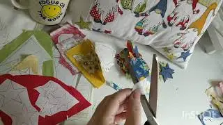 Preparing appliqu&eacute; Gnomes for a new sewing pattern - Table Runner