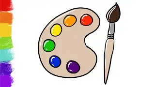 Drawing color board | How to Draw a Color Board | Step by step