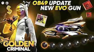 FREE FIRE NEW OB49 SPECIAL EVO GUN REVIEW 😍 || FINALLY ALL FREE & RARE ITEMS REVIEW 🥳