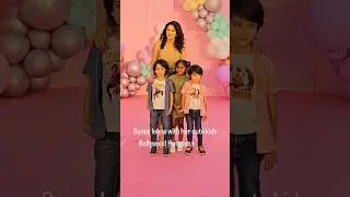 #sunnyleone with her kids at #arpitasharma daughter's #birthdayparty #shorts