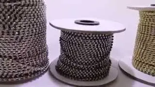 Rolo de Strass 100 Metros Ss4 - Ss6 - Ss8 - ss10 - Ss12 - Ss14 e 50 Metros - ss16 - Ss18 - ss20