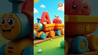 ABC Train Song (A-H) | A for Apple🍎 #trainsong #abc #alphabet #abcdsong #aforapple #abctrain #shorts