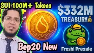 SUI Group Surpasses 100M Tokens 🚀 | $332M Treasury Bet on SUI Blockchain! | Froshi token presale
