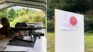 BSA Century 22lr shooting @WalnutandSteel  open site challenge.