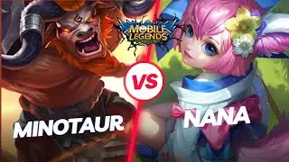 5 Tanky Minotaur Full Healing Anti Magic Build vs 5 Nana Magic & Marksman Build 😊😊
