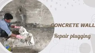 rcc wall basement repairing plugging grout#construction #constructionchemicals