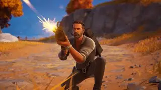 Rick Grimes Skin [The Walking Dead] In Fortnite. Gameplay [blitz]