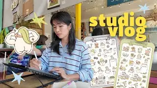 a ✨realistic✨ week as a self-employed artist 🌱 mini art mart, mini shop update, big yapping