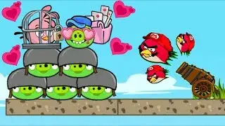 Angry Birds Heroic Rescue - SHOOT THE BOSS PIG TO RESCUE GIRLFRIEND STELLA!