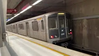 Los Angeles Metro Subway Train Red Line To North Hollywood Approaching Pershing Square In 4K
