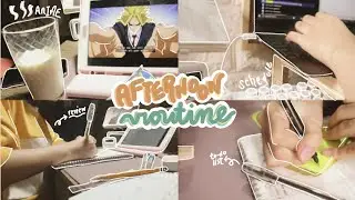 ☁️ study vlog ep. 14 : afternoon routine | preparing for my exams, lots of studying, watching anime