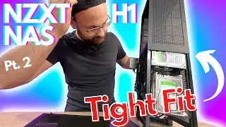 Fitting 5 HDDs in a NZXT H1 - NAS Build Pt. 2